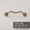 Manija de Latón para Puerta de Gabinete Estilo Francés, Cajón de Puerta de Armario Madera de Nogal Estilo Vintage Bola Redonda Colgante Estilo Chino Nuevo Manija Pequeña