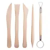 Juego de Herramientas de Cerámica Escultura en Arcilla Modelado Arcilla Polimérica Hecha a Mano Cuchillo para Tallar Arcilla cuchillo de Madera DIY Recorte
