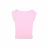 Exportación Transfronteriza Ropa de Mujer Verano 2025 Estilo Europeo y Americano Color Sólido Ajustado Versátil Camisetas de Manga Corta para Mujer F525091F