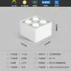 Holofote LED de montagem aparente ângulo ajustável tipo teto doméstico não embutido quatro cabeças quadrado sala de estar luminária tipo balde Downlight