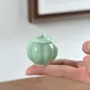Pequeño Recipiente de Cerámica para Té, Tarro Sellado, Botella Dispensadora de Ungüento Tradicional China Antigua, Botella Pequeña de Porcelana Conveniente para Viaje, Personalizable