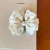 Pinza de plátano de moda estilo coreano con lazo floral suave para mujer, adecuada para recogidos en la parte posterior de la cabeza, añade volumen y da un aspecto sofisticado