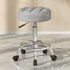 Taburete de Barra para Uso Doméstico, Silla Giratoria, Taburete de Altura Ajustable, Taburete Alto Minimalista Moderno con Respaldo, Silla de Barra, Taburete Redondo para Salón de Belleza
