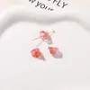 Campanillas de viento de cristal flor cuentas sueltas flor de lirio adornos para tocado pegatinas aretes de botón DIY aretes horquillas accesorios para el cabello accesorios de cadena para teléfono