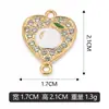 Pendente Coração de Fruta Ouro KC DIY Colar Pulseira Pingente Acessórios de Joias Fábrica Venda Direta Lote Misto Disponível Transfronteiriço