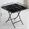 Mesa Redonda Plegable Mesa Cuadrada Pequeña Alquiler de Apartamento Pequeño Mesa Plegable para el Hogar Alquiler Casa Mesa de Comedor Plegable
