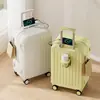Maleta de viaje con cremallera de gran capacidad para mujer, maleta de ruedas resistente y duradera de 20 pulgadas, maleta de mano para hombre de 24 pulgadas con contraseña
