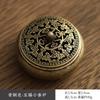Nuevo Chinoiserie Aleación de Cobre Calabaza Abanico Dragón y Fénix Horno Placa Pipa Quemador de Incienso Tabletas de Aromaterapia Xiaoxiangyun Incienso de Sándalo