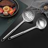 Espátula de acero inoxidable cuchara para sopa pala para freír colador olla caliente cucharón para sopa colador de sopa utensilios de cocina para el hogar pala para cocinar juego de utensilios de cocina