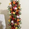 Bolas de Flores de Rosa Artificial para Casamento e Arranjos Florais Transfronteiriços para Áreas de Recepção de Casamento, Decorações de Fundo, Decorações de Vitrines de Hotel, Flores Artificiais