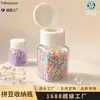 Garrafa Plástica com Tampa Flip-Top para Armazenamento de Contas 30/50ml PET Transparente Garrafa Dosadora DIY
