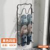 Zapatero multifuncional de pared para interiores, para el hogar, para zapatillas, de hierro sin perforar, para baño