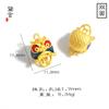 Daiyan Hecho a Mano DIY Cuentas Seis Caracteres Mantra Cuentas Pixiu León Despertar Bestia Devoradora de Oro Pulsera Accesorios Cuentas Joyería Accesorios