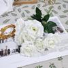 Manos de 7 Rosas de Diamante Ceremonias de Boda Auditorio de Bodas Base de Decoración de Fila de Flores Suaves Florero para Rosas Colocación de Flores
