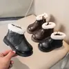 Botas de Nieve para Niñas, Nuevos Zapatos de Algodón para Bebé Otoño/Invierno, Zapatos para Niños Pequeños, Zapatos Forrados de Felpa, Botas para Niños Pequeños