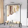 Perchero vertical de pie para ropa perchero colgante para ropa de dormitorio móvil con ruedas hogar sala de estar influencer perchero de secado de lujo ligero
