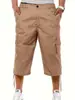 Shorts de Ferramenta Casuais Masculinos Multibolsos Transfronteiriços Calças Casuais Largas Masculinas para Exterior Calças Capri