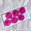 Flor Inmortal Transfronteriza 5-6cm Grado a Rosa 6 Cabezas Material Floral Materia Prima Hecho a Mano DIY Ramo Caja de Regalo Regalo de Cumpleaños