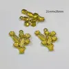 Flores en Maceta de Cobre Fundido DIY Base de Latón y Cobre Estilo Antiguo Pasador Adorno para el Cabello Colgante Pequeño Colgante Pendientes Accesorios para Orejas Cobre Puro