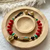 Nuevo al por mayor estilo nacional retro pulsera de cuentas nepalíes temperamento joyería nueva joyería tejida a mano con cuentas chinas