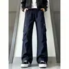 Pantalones casuales para hombre, marca de tendencia estilo americano, nueva colección de otoño, corte holgado, versátiles, pantalones cargo de pierna recta resistentes al agua para exteriores, estilo de pareja