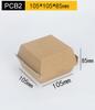 Cajas de Hamburguesa Corrugadas al por Mayor, Cajas de Papel Kraft para Llevar Hamburguesas, Envases para Snacks de Hot Dog, Papel para Envasado de Alimentos