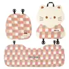 Cojín para asiento de coche nuevo transfronterizo, cubierta de asiento de coche de felpa cálida y gruesa para invierno, cojín para asiento de coche de gato de otoño e invierno