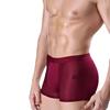 Roupa íntima masculina de seda gelada em malha U convexa modal shorts boxer masculinos moda verão calças masculinas fabricantes atacado