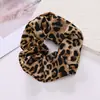 Nuevo Estilo Transfronterizo Estampado de Leopardo Scrunchie Tela Lazo para el Cabello Anillo para el Cabello Estilo Coreano Cuerda para Cola de Caballo Lazo para el Cabello Retro Accesorios para el Cabello