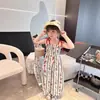 Roupas Infantis Calça para Meninas Macacão Romper Floral com Elástico e Suspensório 26 Verão Novo Estilo Fábrica de Comércio Exterior Fornecimento