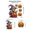 Cross-border Nova série de Halloween Horror Adesivos engraçados PVC autoadesivo removível Gabinete Geladeira Adesivos decorativos