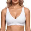 TK Amazon En Stock Transfronterizo Tallas Grandes Mujer Estampado Leopardo Jelly Bra Soporte Suave Busto Grande Transpirable Sin Costuras Sujetador
