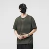 Nueva Camiseta de Verano 2026 con Rayas Anchas y Cuello Redondo para Hombre, Moda Clásica Versátil Estilo Diario en Pareja Corte Holgado Ropa Casual
