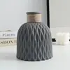 Padrão de Abacaxi Corda de Cânhamo Vaso de Plástico Atacado Simulação Simples Pequeno Fresco Vaso Venda Quente Transfronteiriça Vaso Ondulado