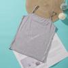 Camiseta sin mangas de color sólido con cuello halter y detalles de encaje para mujer