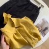 Verano 2025 Nuevo Estilo Coreano Estilo Ins Estilo Flojo Manga Larga Amarillo Versátil Blanco Suelto Protección Solar Camisa Tencel