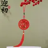 Adornos Pequeños para Decoración de Bodas, Arreglos para el Festival de Primavera, Bendiciones de Primavera, Buena Fortuna, Decoraciones para Plantas en Maceta, Tallas de Madera, Pequeños Adornos Colgantes para Bonsái de Año Nuevo