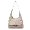 Cross-Border Versatile Suede Tote Bag for Women 2026 Spring New Style High-Quality Stylish Light Luxury Shoulder Crossbody Bag