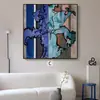 "Estética de la Dinastía Song" Pintura Decorativa de Sala de Estar Estilo Francés Vintage, Arte de Pared Personalizado para Casas de Huéspedes y Hoteles, Pintura de Pared para Estudio Estilo Chino