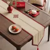 Nuevo camino de mesa de boda estilo chino, mantel largo rojo, lujo ligero, festivo, para decoración de habitación de boda, decoración de sala de estar, venta al por mayor