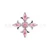 Jiangtai F136 Aleación de Titanio Joyería Espina Cruz Zircón G23 Cuerpo de Aleación de Titanio Joyería para Piercings Aretes