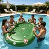 Mesa Inflable de Póker de PVC Modelo Nuevo Transfronteriza 2 en 1 Mesa Inflable de Juego de Cartas Flotante de Golf para Piscina de Adultos