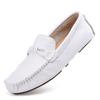 Zapatos Perezosos de Piel de Vaca de Primera Capa Populares en Transmisión en Vivo, Zapatos de Talla Pequeña, Zapatos de Cuero Versátiles Casuales para Hombre, Zapatos de Conducir de Piel Suave