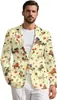 Comercio Exterior Transfronterizo Chaqueta de Traje para Hombre Casual de Negocios Traje Ajustado Manga Larga Chaqueta de un Solo Botón Abrigo Fiesta Boda