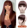 Flequillo Postizo de Comercio Exterior Pieza de Peluca para Mujer Sin Costuras Fibra Química con Patillas Pieza Única Flequillo Espeso Extensión de Cabello Venta al Por Mayor