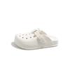 Sapatos Eva Birkenstock Baotou Meias Chinelos Femininos para Uso Externo 2025 Novos Chinelos Eva de Sola Grossa Preguiçosos de Uma Tira