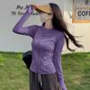 Chamarra de Yoga para Mujer con Cuello Alto, Cierre, Ajuste Ceñido, Secado Rápido, Transpirable, Top de Entrenamiento para Pilates, Versátil para Fitness y Correr