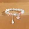 Pulsera de ojo de gato natural de alta calidad, pulsera de belleza dulce y fresca, pulsera original de nicho estilo ins, al por mayor, en stock