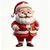 Adornos Colgantes Acrílicos de Santa Claus Modelo Nuevo Transfronterizos, 12 Diseños Mixtos de Santa Claus de Dibujos Animados Decoraciones para Árbol de Navidad