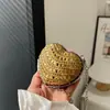 Bolso Acrílico Distintivo para Mujer Nueva Moda Europea y Americana Bolso de Amor Incrustado de Diamantes Bolso de Cadena Ins Cruzado para Fiesta